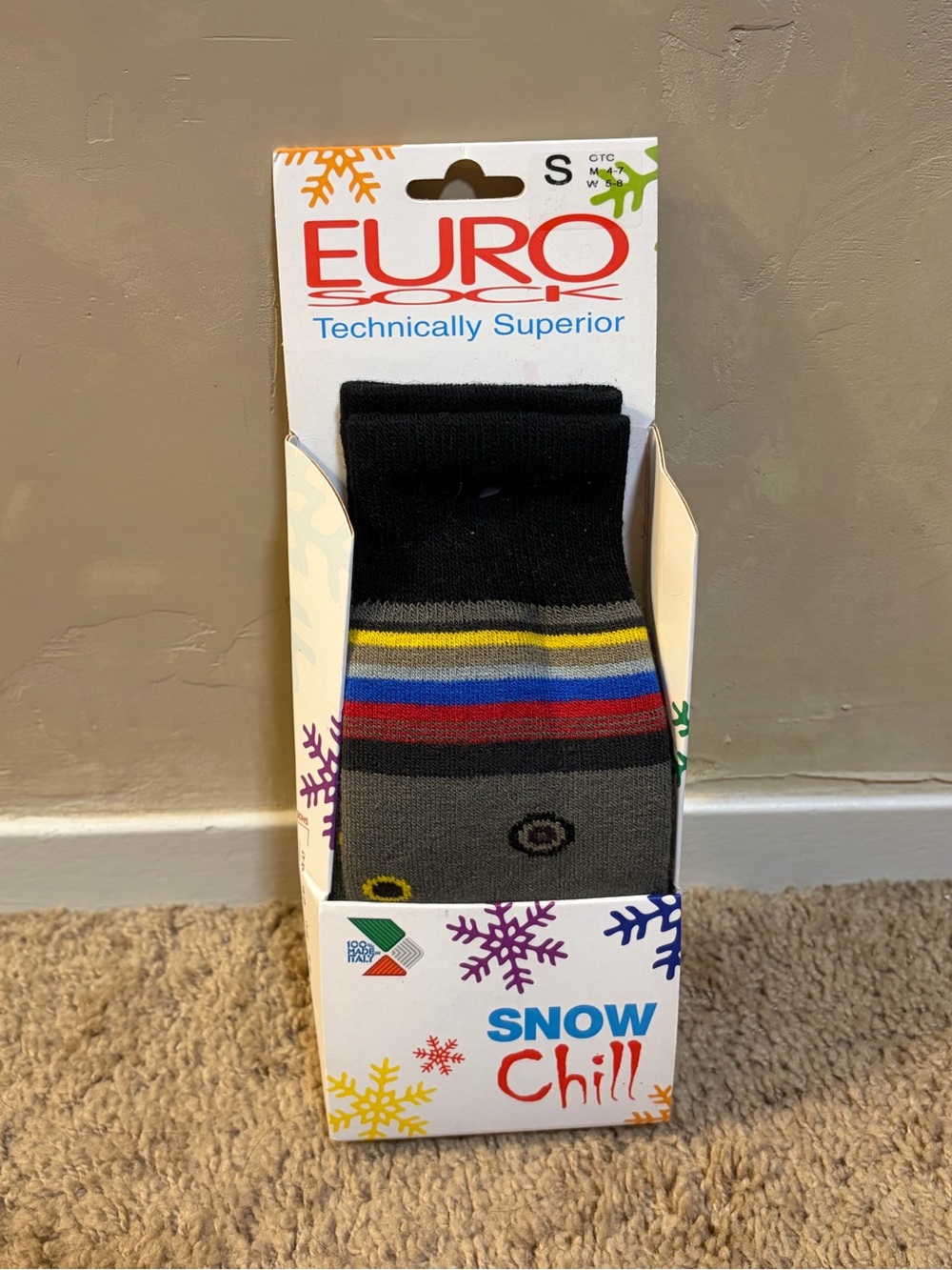 NEW Eurosock Snow Chill gray socks